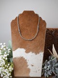The Isla Silver Navajo Pearl Necklace 18"
