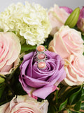 The Ani Spiny Oyster three stone Ring