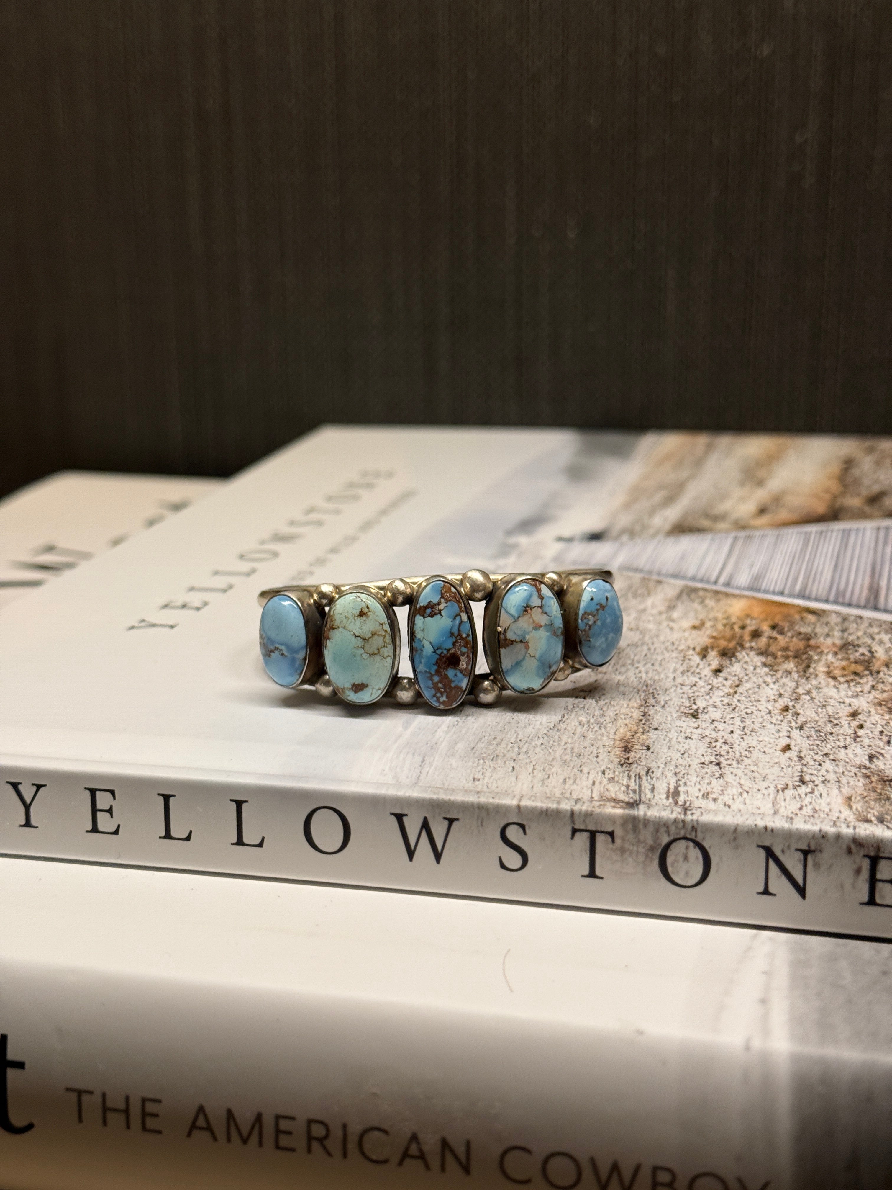 The Mary Caroline Golden Hills Five Stone Bracelet