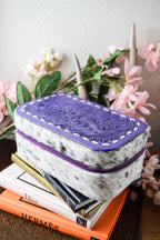 The Purple Tooled Leather Jewelry Case