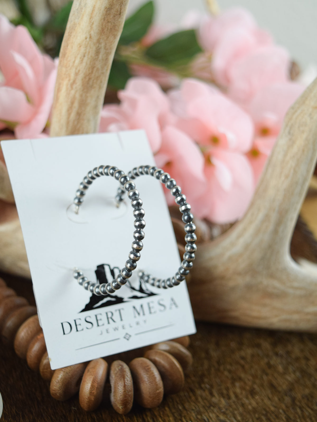 The Cheyenne Navajo Pearl Hoop Earrings