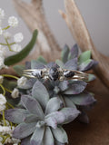 The Christy White Buffalo Three Stone Bracelet