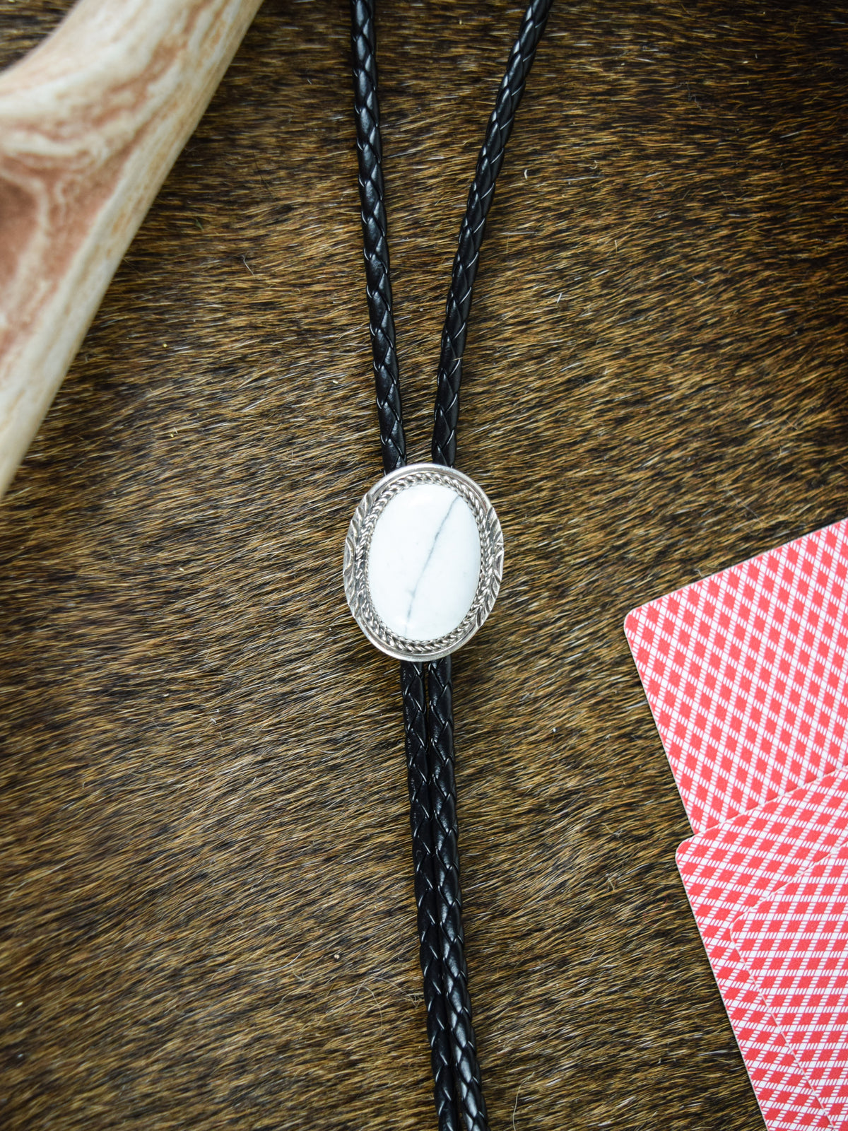 The Hup White Buffalo Men’s Bolo Tie