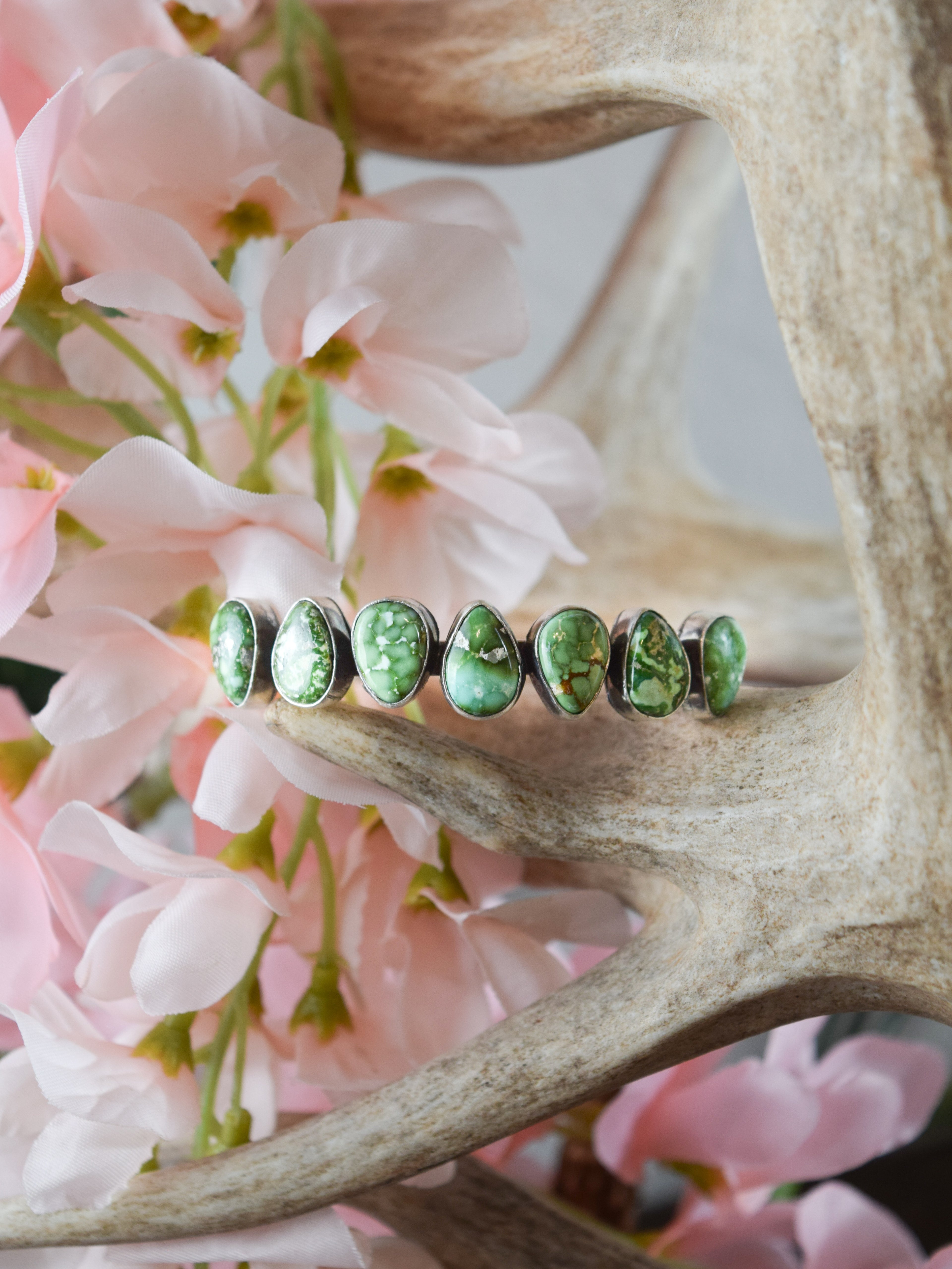The Whitney Seven Stone Cuff Bracelet