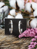 The Chilton White Buffalo Hoop Earrings