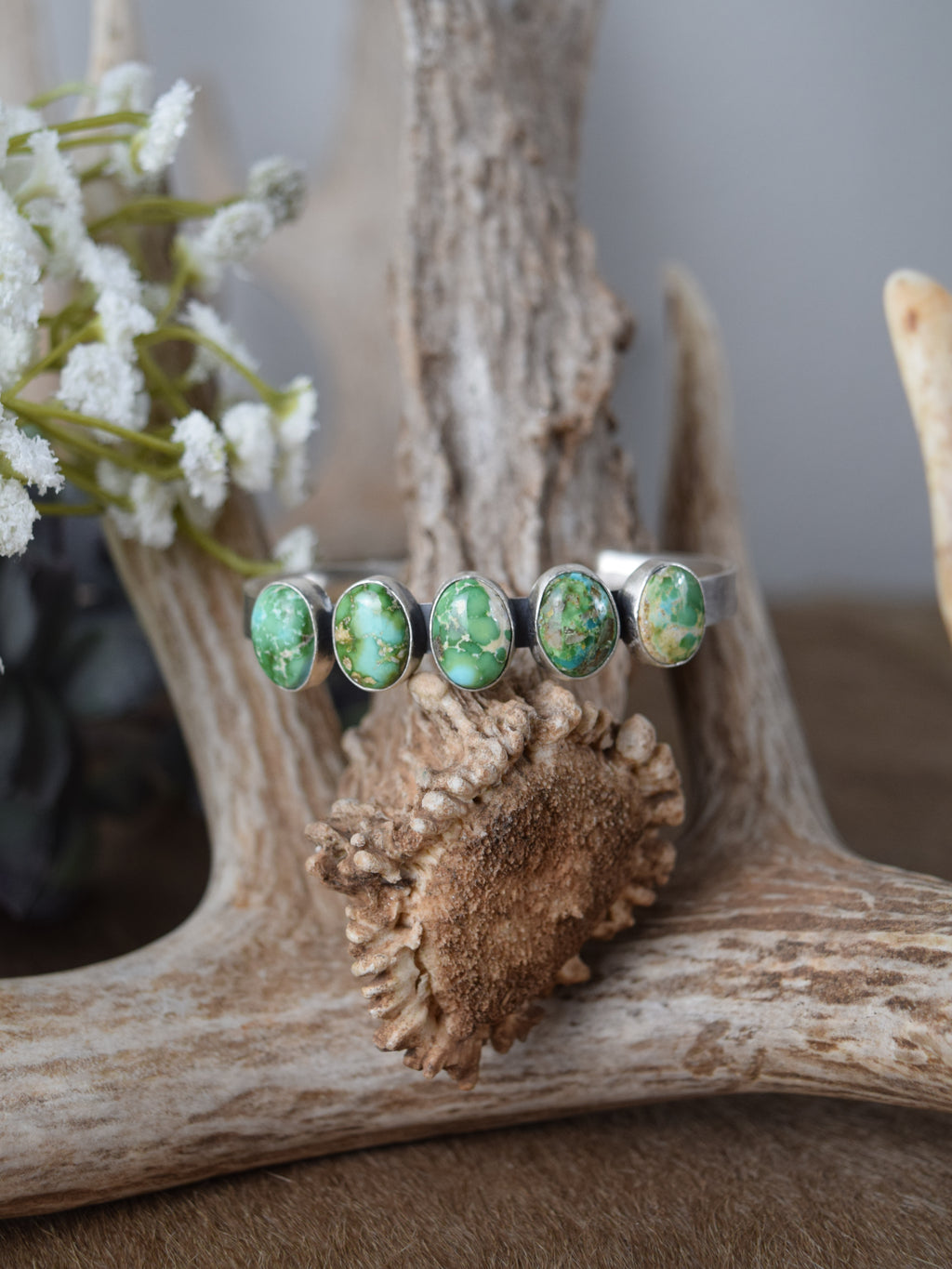 The Mesa Five Stone Turquoise Bracelet