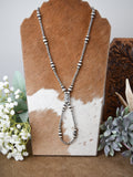 The Linda Silver Lariat Necklace