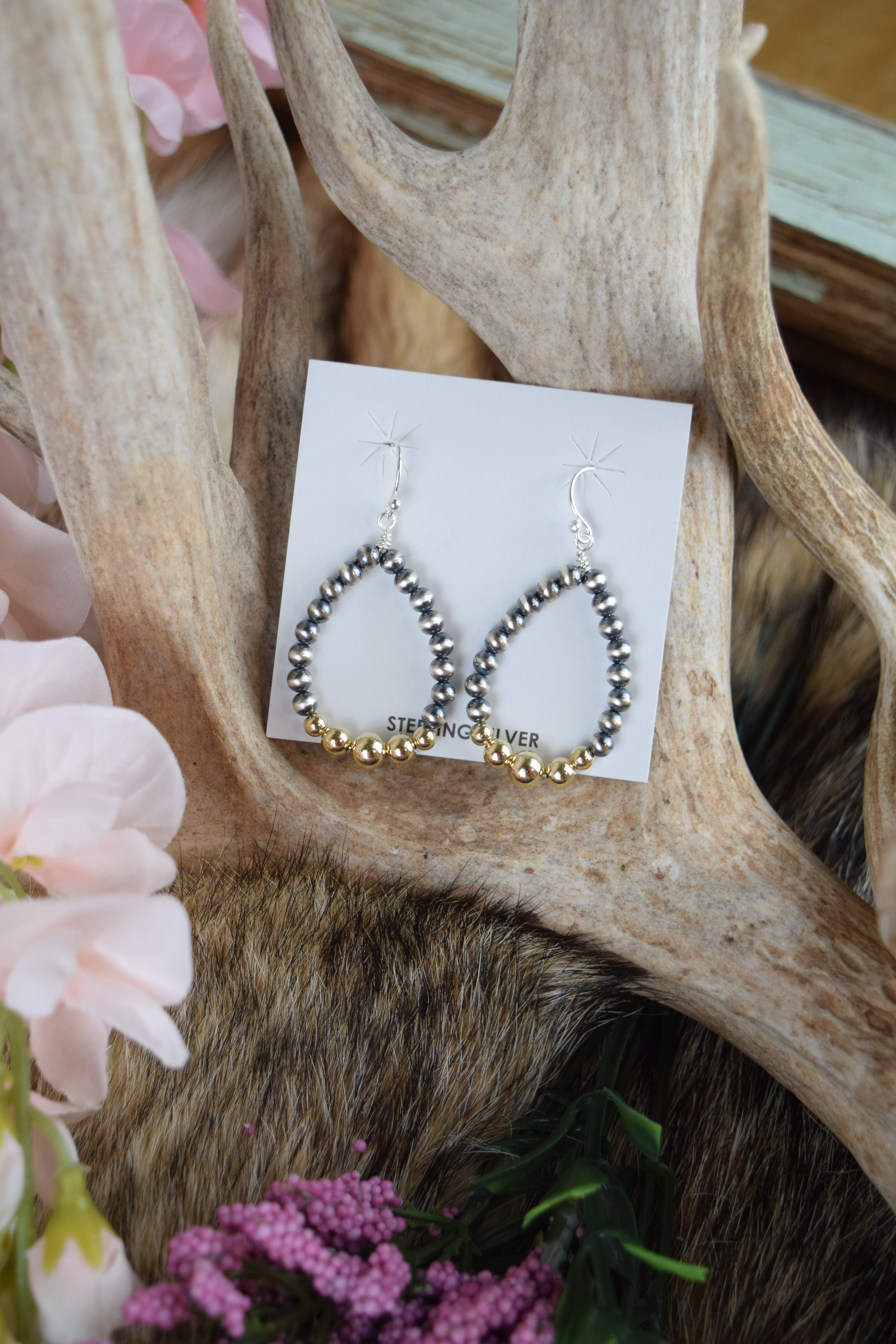 The Macy Gold and Silver Earrings