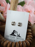 The Aztec Mini Silver Huggie Earrings