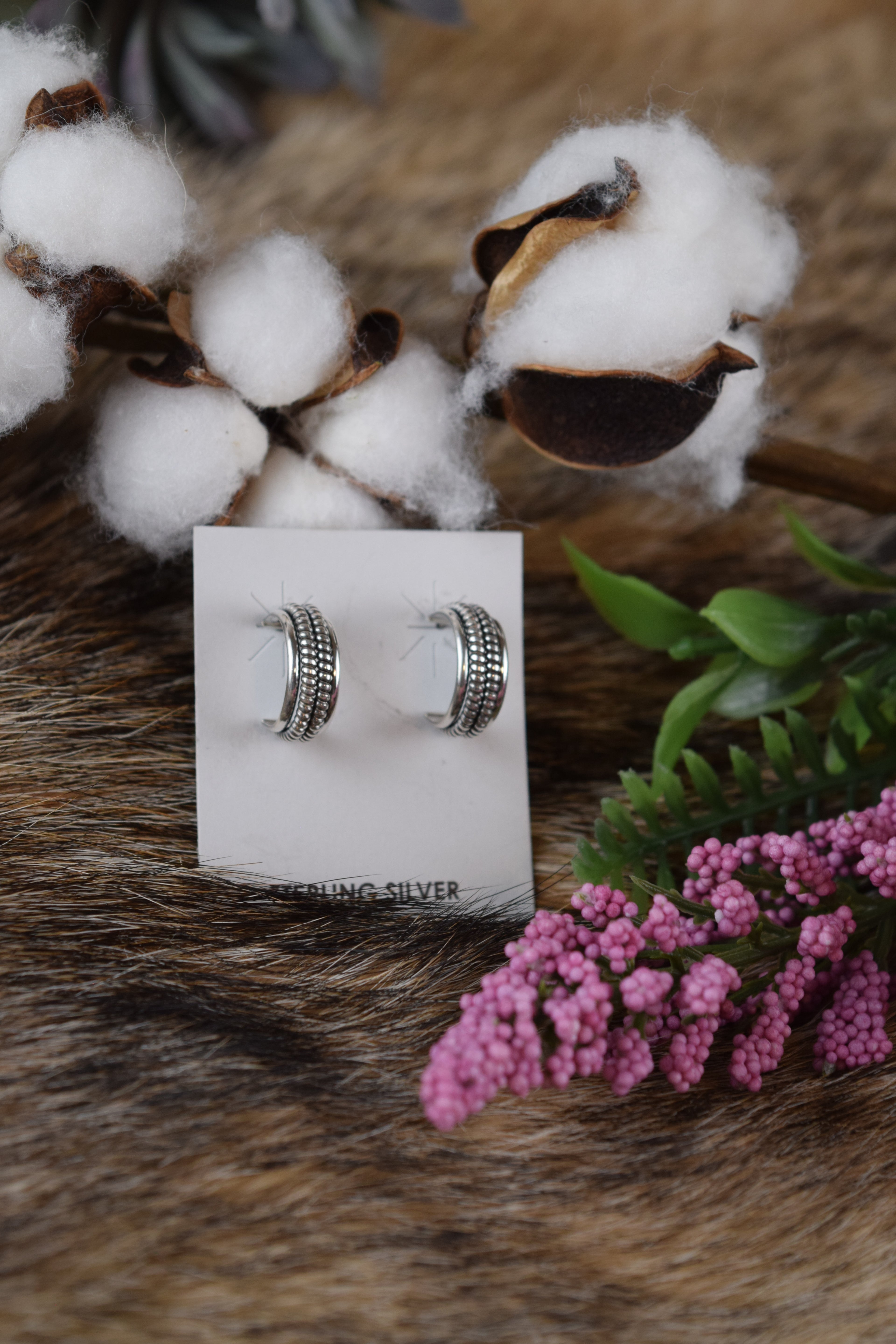 The Daily Loops Silver Huggie Hoop Earrings