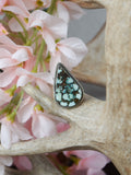 The Elizabeth Tear Drop Turquoise Ring (Size 8)