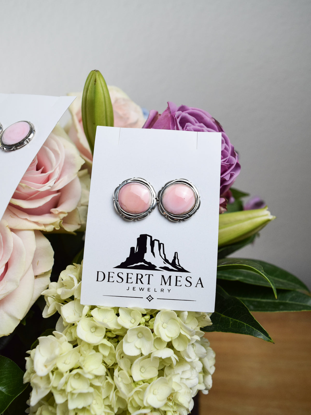 The Addie Pink Conch earrings