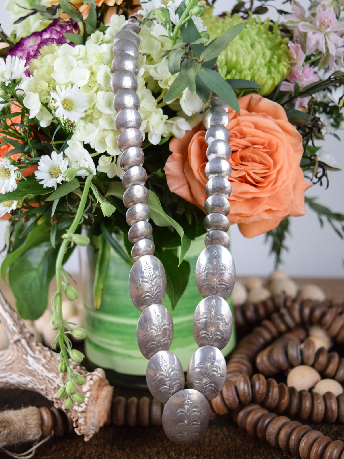 The Autumn Sterling Silver Pillow Pearl Necklace