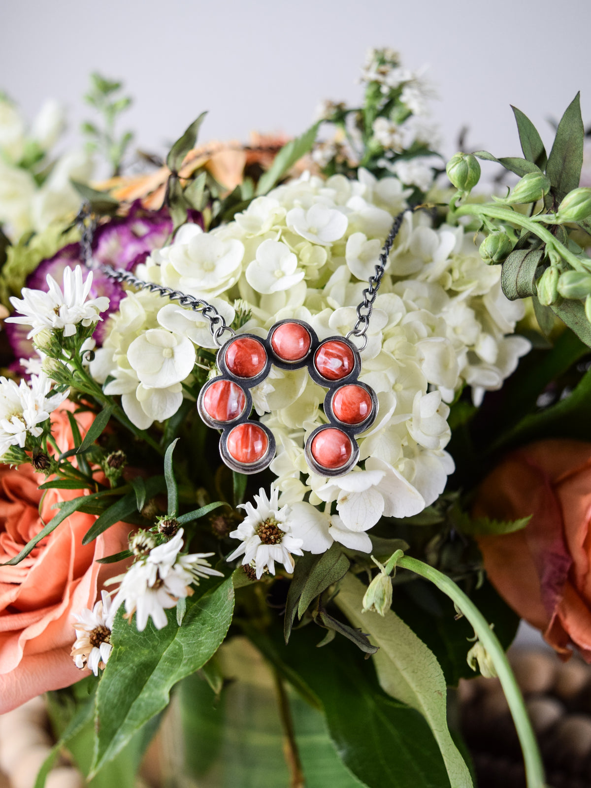 The Pricilla Red Spiny Oyster Necklace