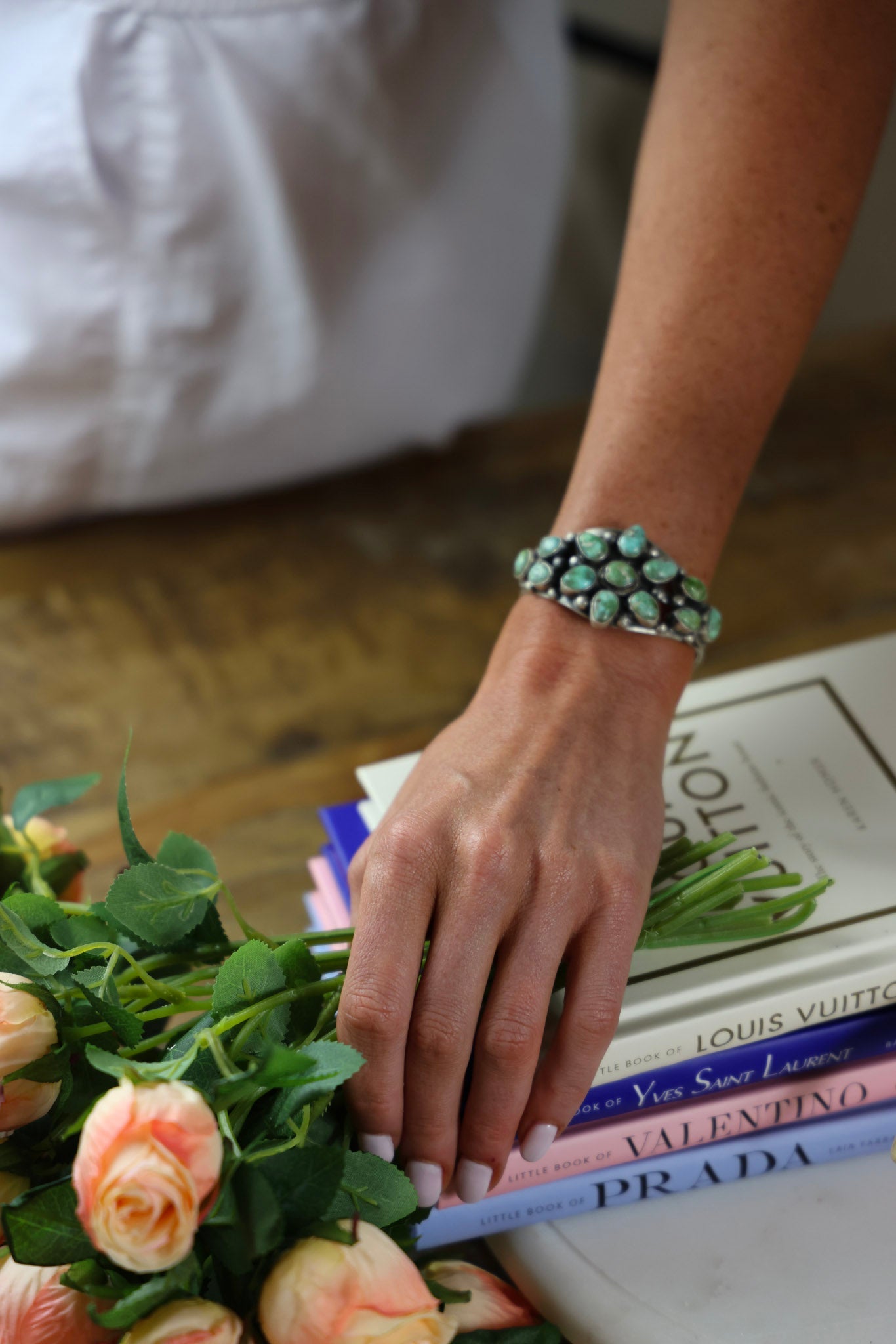 The Becca Cluster Cuff Bracelet-Desert Mesa Jewelry