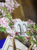 The Chilton White Buffalo Single Stone Pendant Earrings-Desert Mesa Jewelry