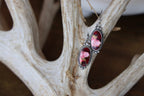 The Edith Dalhia Rose Red Earrings-Desert Mesa Jewelry