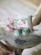 The Effie Round Turquoise Stud-Desert Mesa Jewelry
