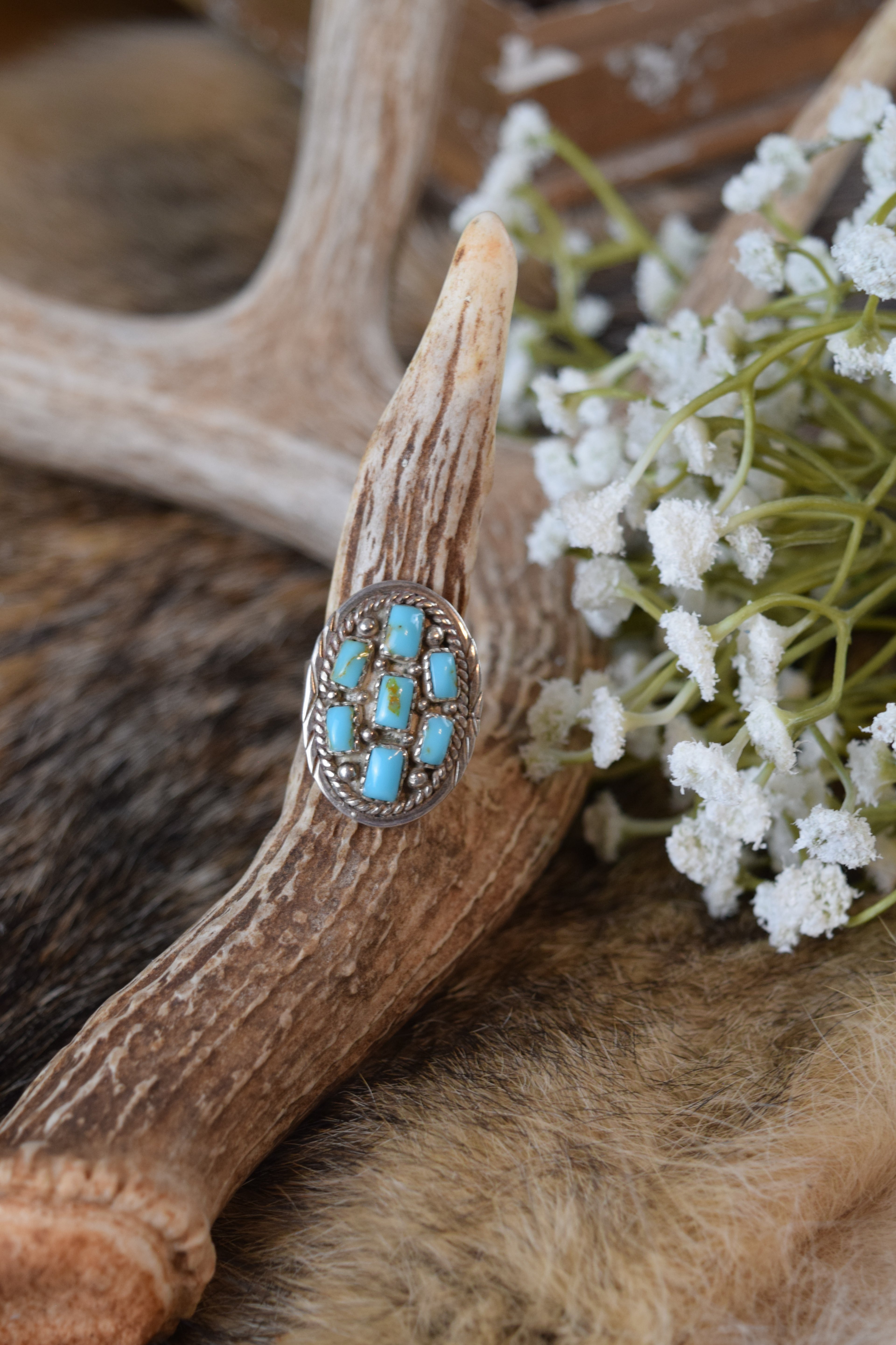 The Genie Turquoise ring-Desert Mesa Jewelry