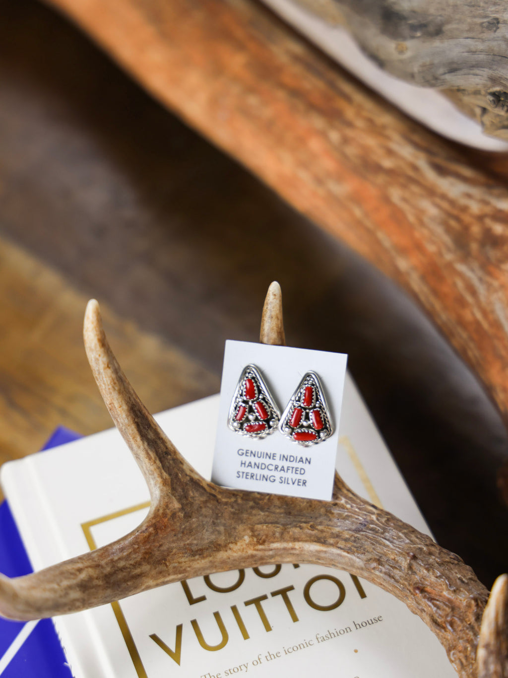 The Guns Up Red Earrings-Desert Mesa Jewelry