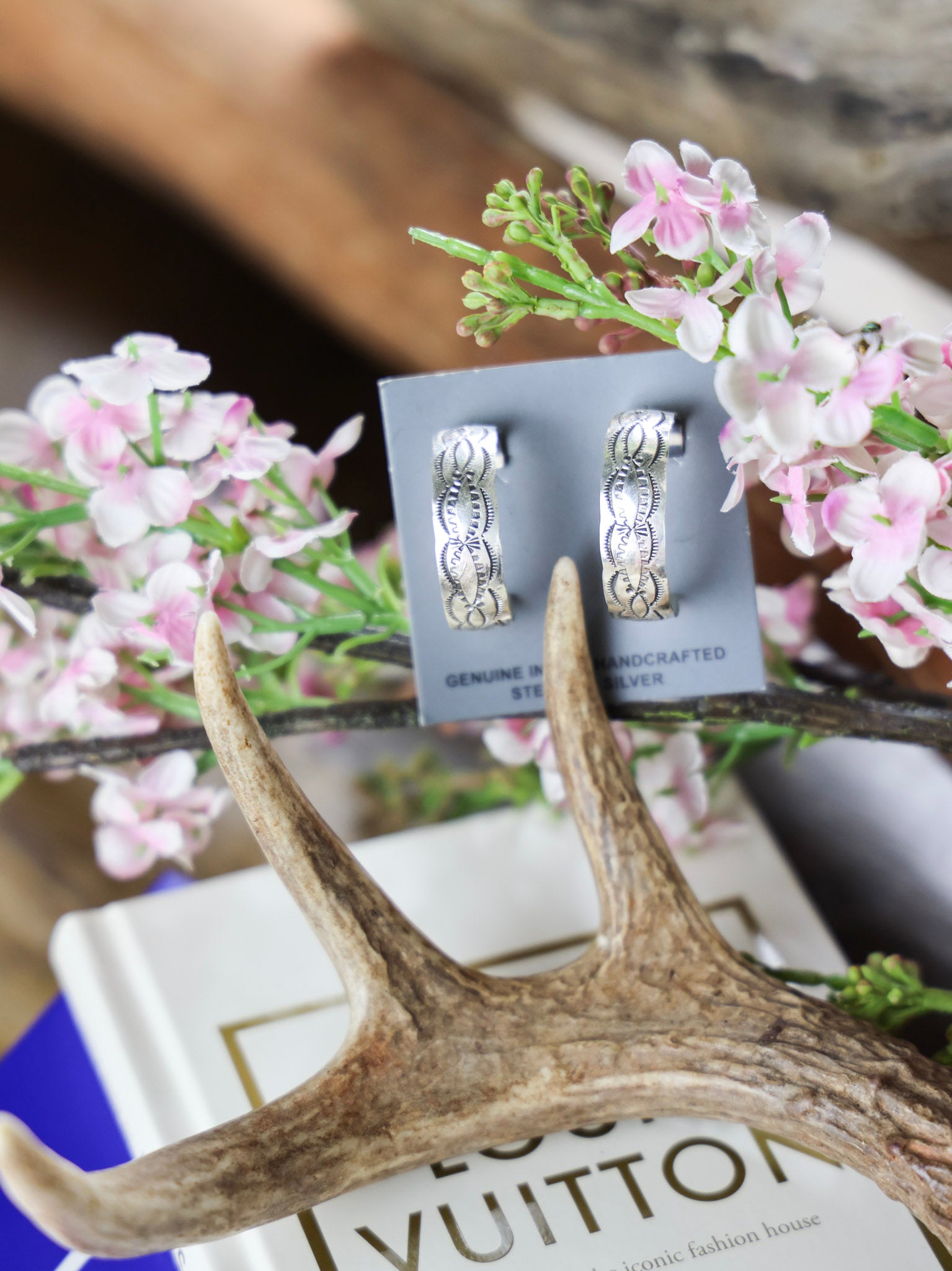 The Jennifer Statement Silver Hoop Earrings-Desert Mesa Jewelry