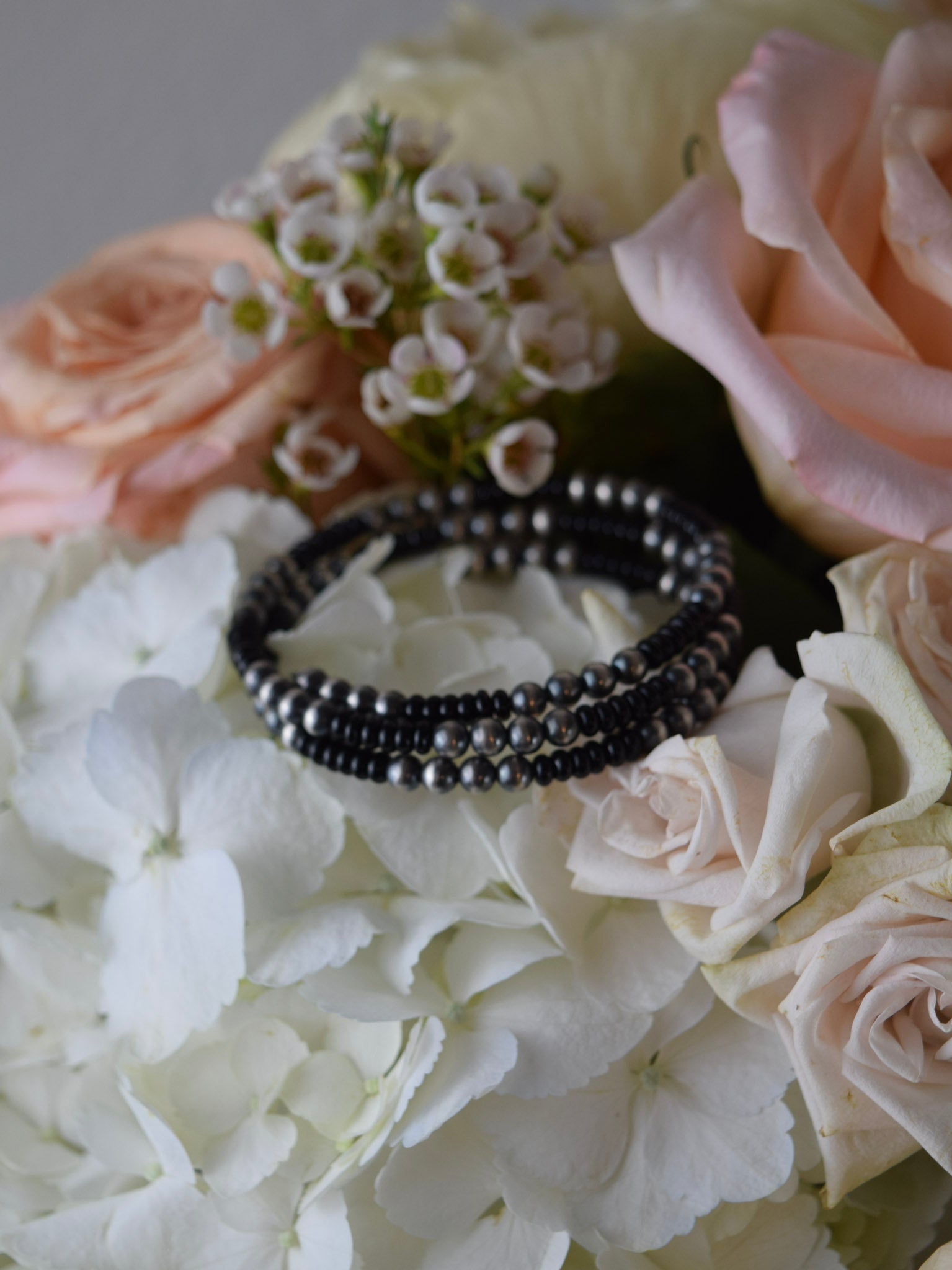 The Katie Black Onyx Wrap Bracelet-Desert Mesa Jewelry