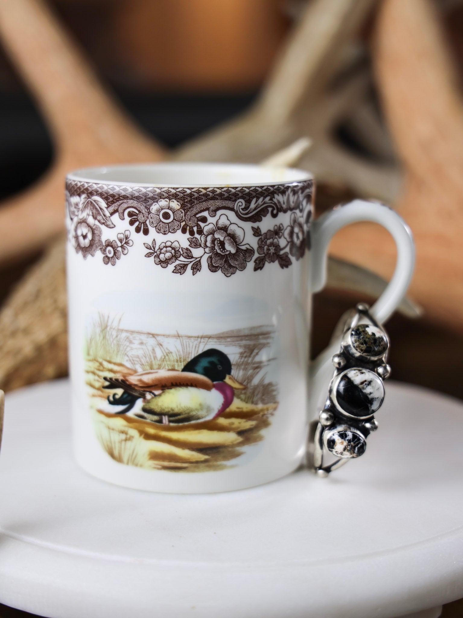 The Kenlee White Buffalo Cluster Cuff Bracelet-Desert Mesa Jewelry