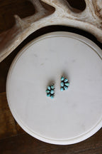 The Kylee Sonoran Turquoise Cluster Earrings-Desert Mesa Jewelry