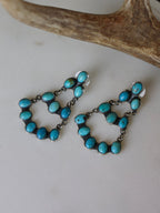 The Leeann Turquoise Chandelier Earrings-Desert Mesa Jewelry