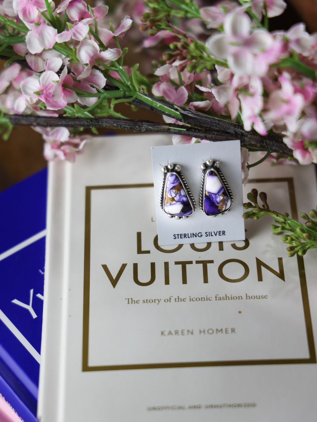 The Marlee Purple Dahlia Earrings-Desert Mesa Jewelry