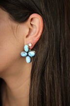 The Mary Caroline Golden Hills Turquoise Cluster Earrings-Desert Mesa Jewelry