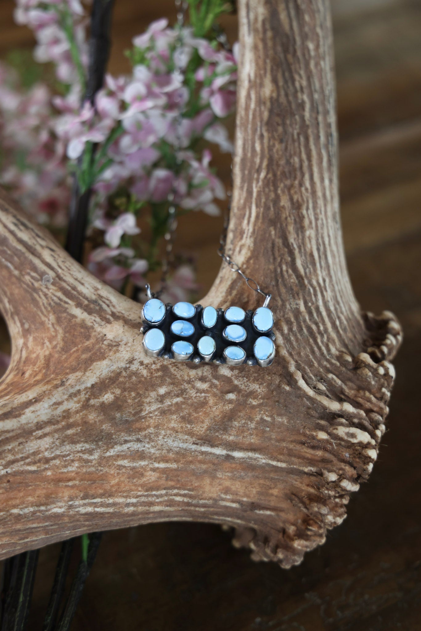 The Mary Caroline Golden Hills Turquoise Pendant Necklace-Desert Mesa Jewelry