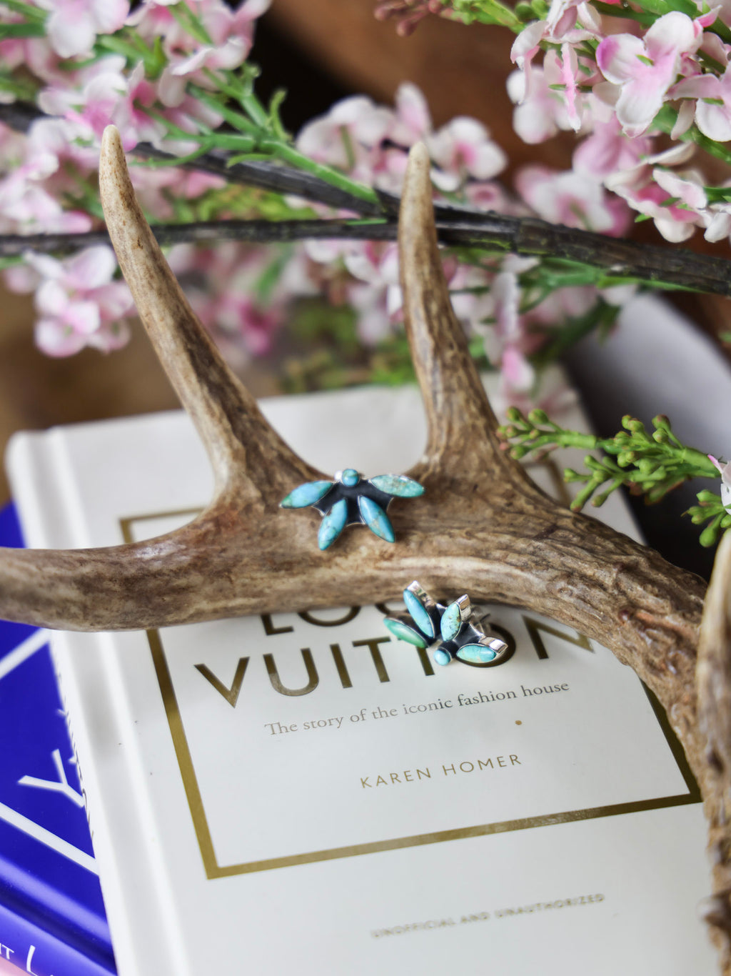 The Shannon Small Cluster Turquoise Earrings-Desert Mesa Jewelry